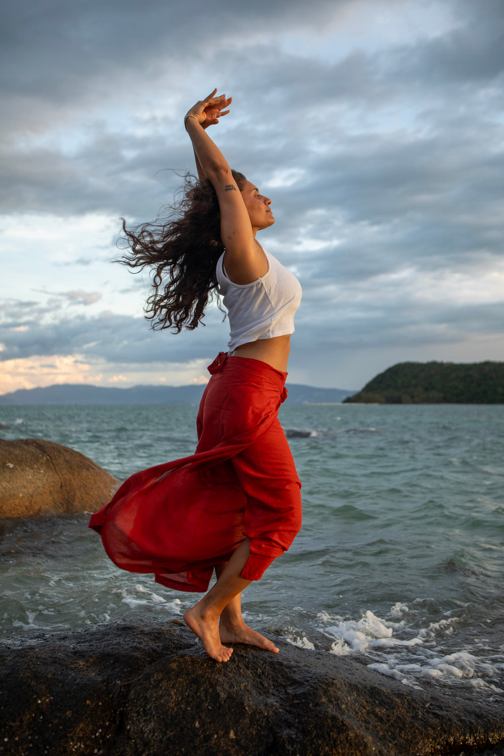 Tanečnice - Zavinovací kalhoty - Viskóza